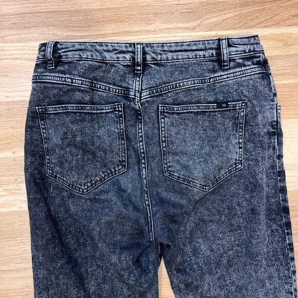 Maje Cropped Faded Jeans Gray Size 42 - Picture 7 of 11